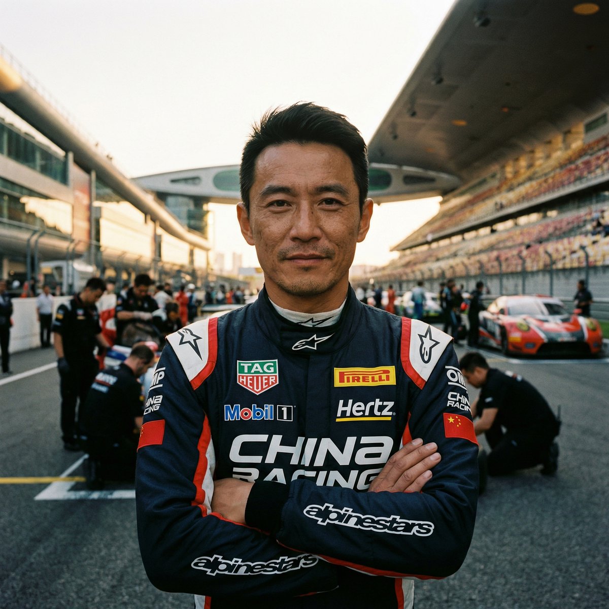 黄色仓库赛车手王教练