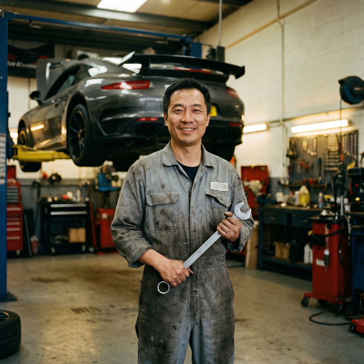 黄色仓库改装技师张师傅