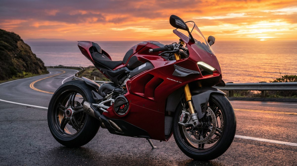 黄色仓库视频：杜卡迪V4摩托车